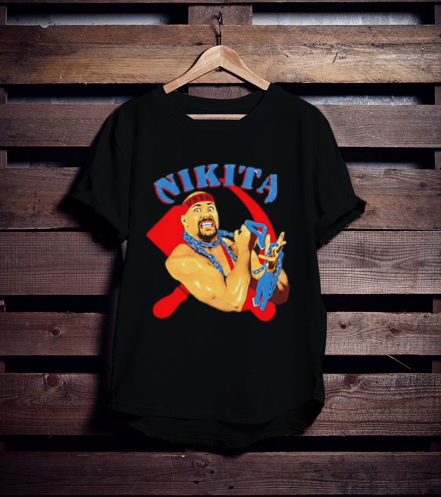 Nikita Koloff USSR Hammer And Sickle NWA Wrestling Pro T-Shirt
