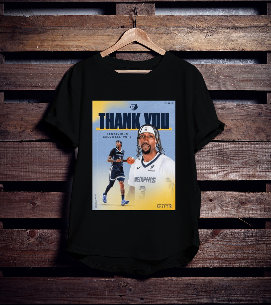 Thank You Kentavious Caldwell Pope Memphis Grizzlies Basketball 3 NBA Fan T-Shirt