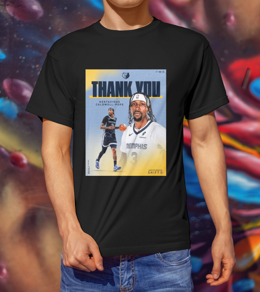 Thank You Kentavious Caldwell Pope Memphis Grizzlies Basketball 3 NBA Fan T-Shirt