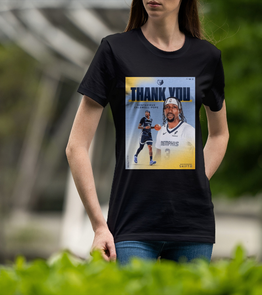 Thank You Kentavious Caldwell Pope Memphis Grizzlies Basketball 3 NBA Fan T-Shirt