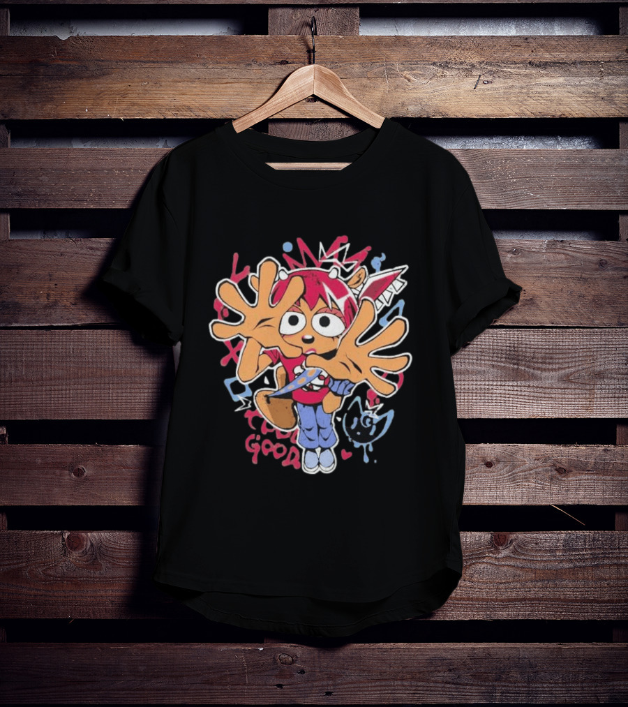 Graffiti Streetwear Character With Graffiti Style Vibes And Expressions T-Shirt