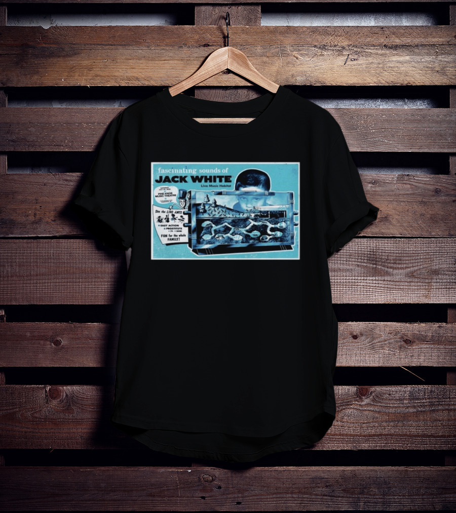 Fascinating Sounds Of Jack White Live Music Habitat Pine Knob Music Theatre 2026 T-Shirt