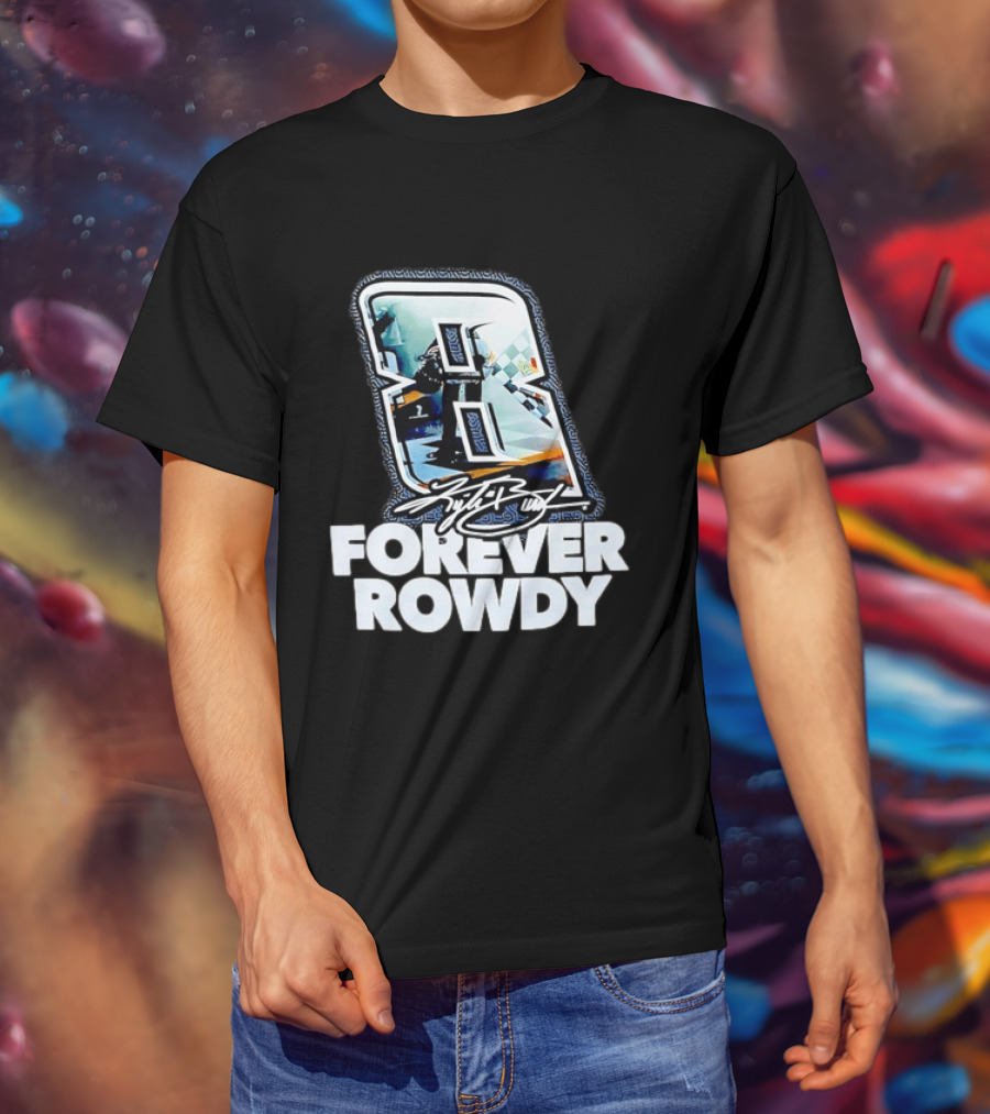 KFB 8 Forever Rowdy NASCAR Racing Plaid T-Shirt