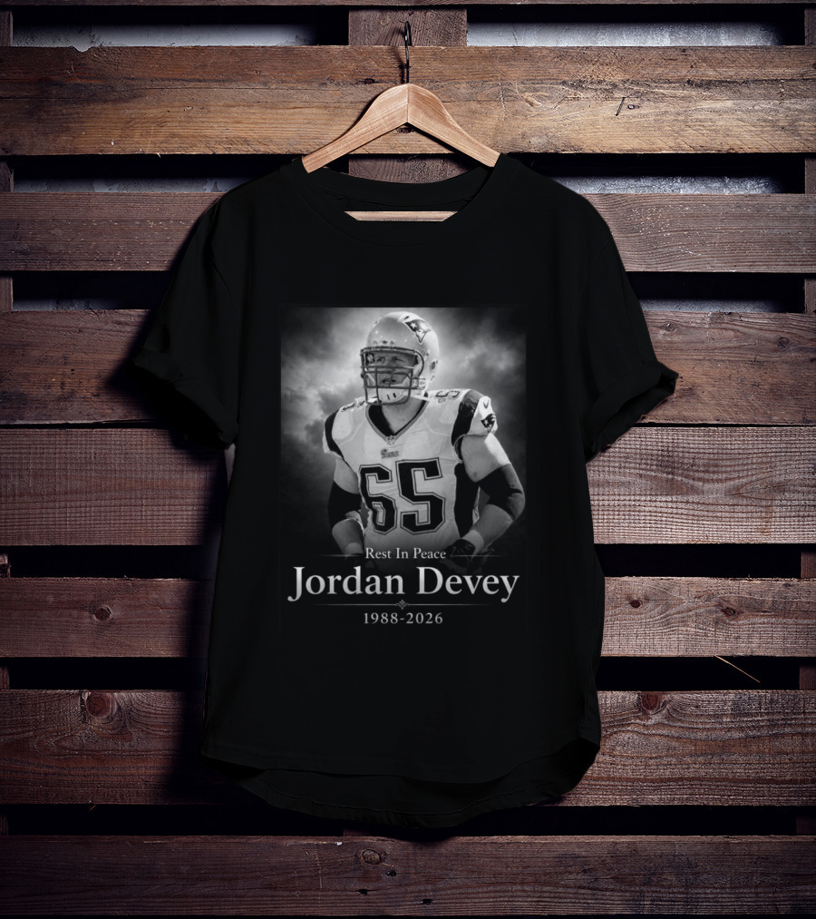 Rest In Peace Jordan Devey New England 1988 2026 T-Shirt