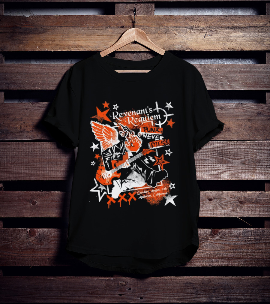 Revenant's Requiem Punk Never Dies Anaheim August 16th Sunday California Concert T-Shirt