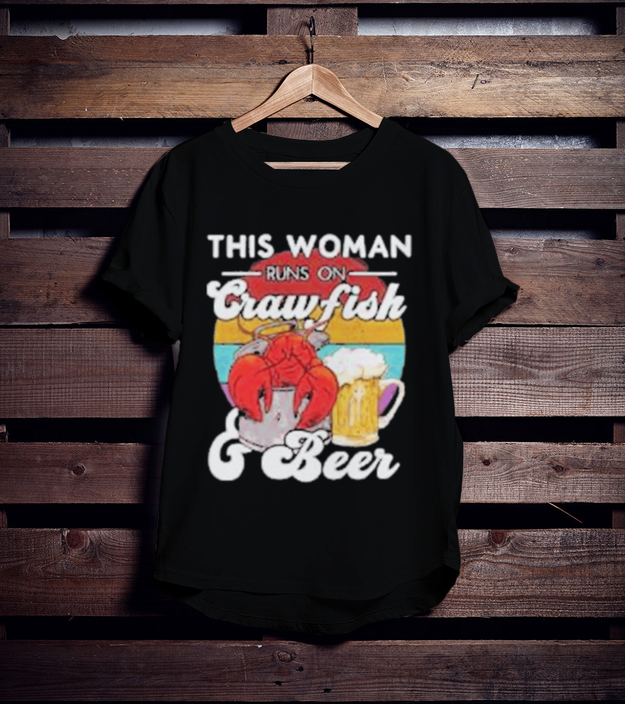 This Woman Runs On Crawfish And Beer With Vintage T-Shirt