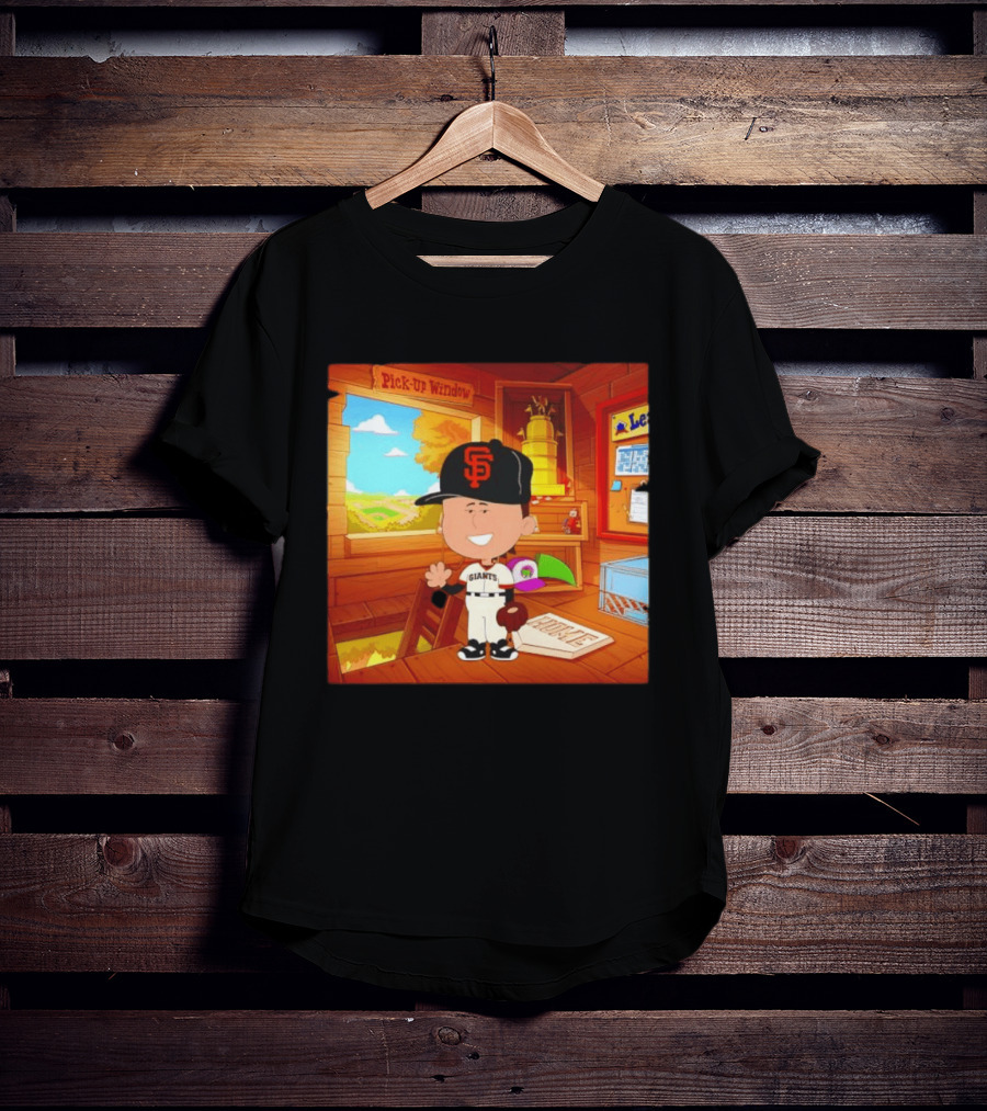 Tyler Mahle San Francisco Giants Baseball Cartoon Peanuts T-Shirt