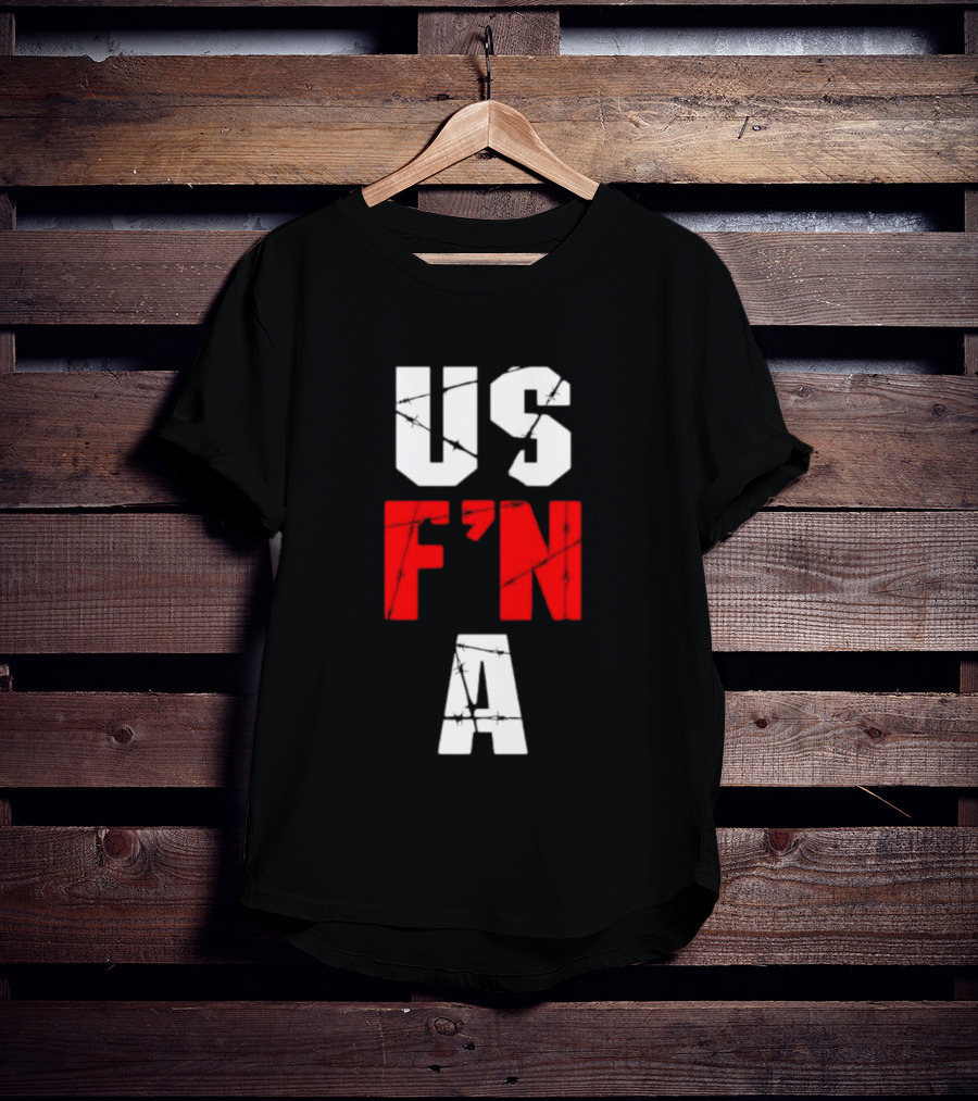 United States US F N A Barbed Wire T-Shirt