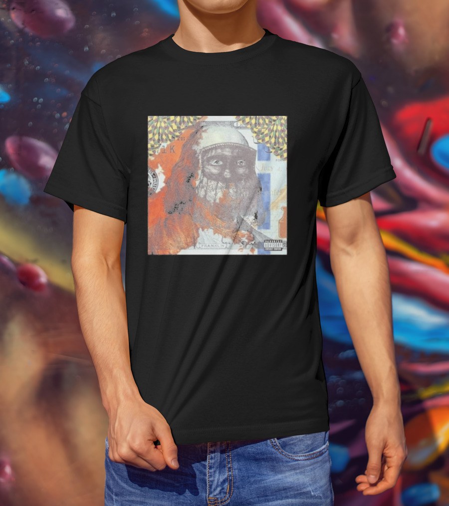 US Vs. Them Franklin Money Mask Art Parental Advisory T-Shirt