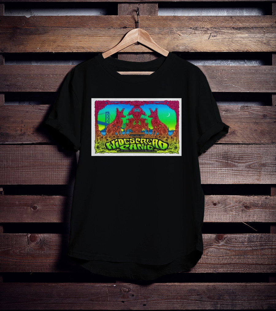 Widespread Panic Live At Fox Theater Oakland Jul 16 18 2026 Concert With Psychedelic Art And Bridge T-Shirt