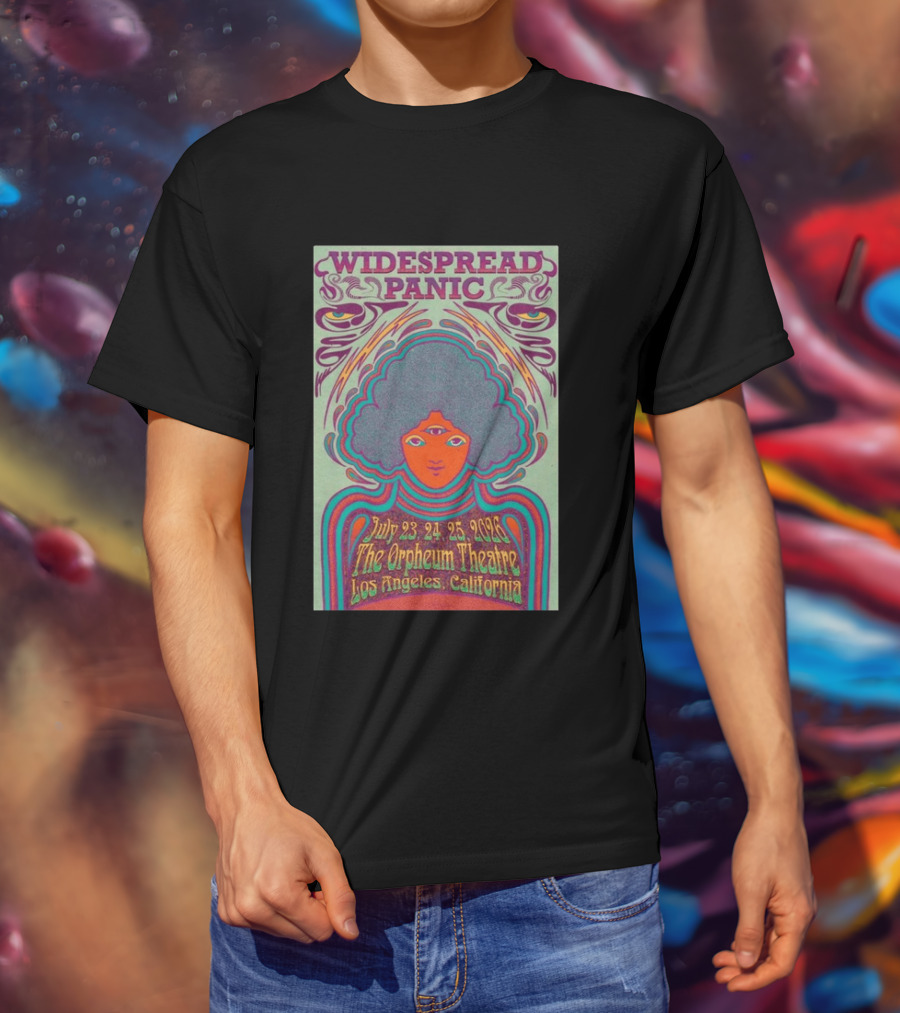 Widespread Panic Orpheum Theatre Los Angeles July 23 25 2026 Psychedelic T-Shirt