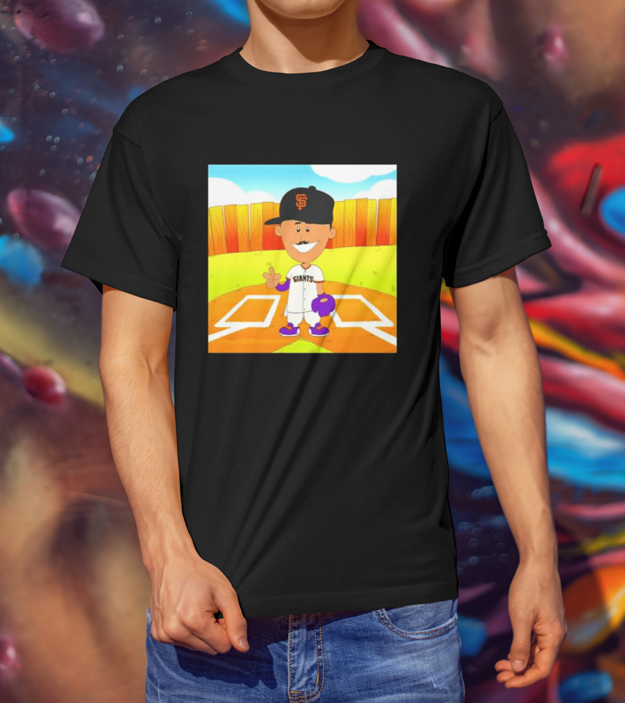 Willy Adames San Francisco Giants Cartoon Player T-Shirt