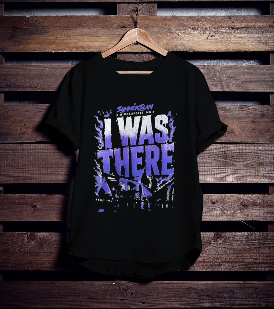 SummerSlam Minneapolis MN I Was There US Bank Stadium WWE Event T-Shirt