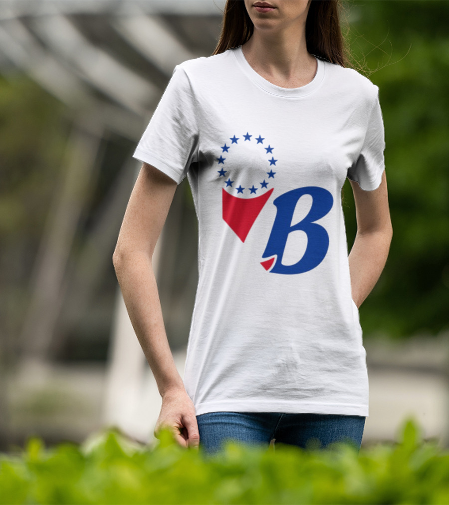 Chinatown Market Store Let Brotherly Love Philadelphia B Icon Circle Stars T-Shirt