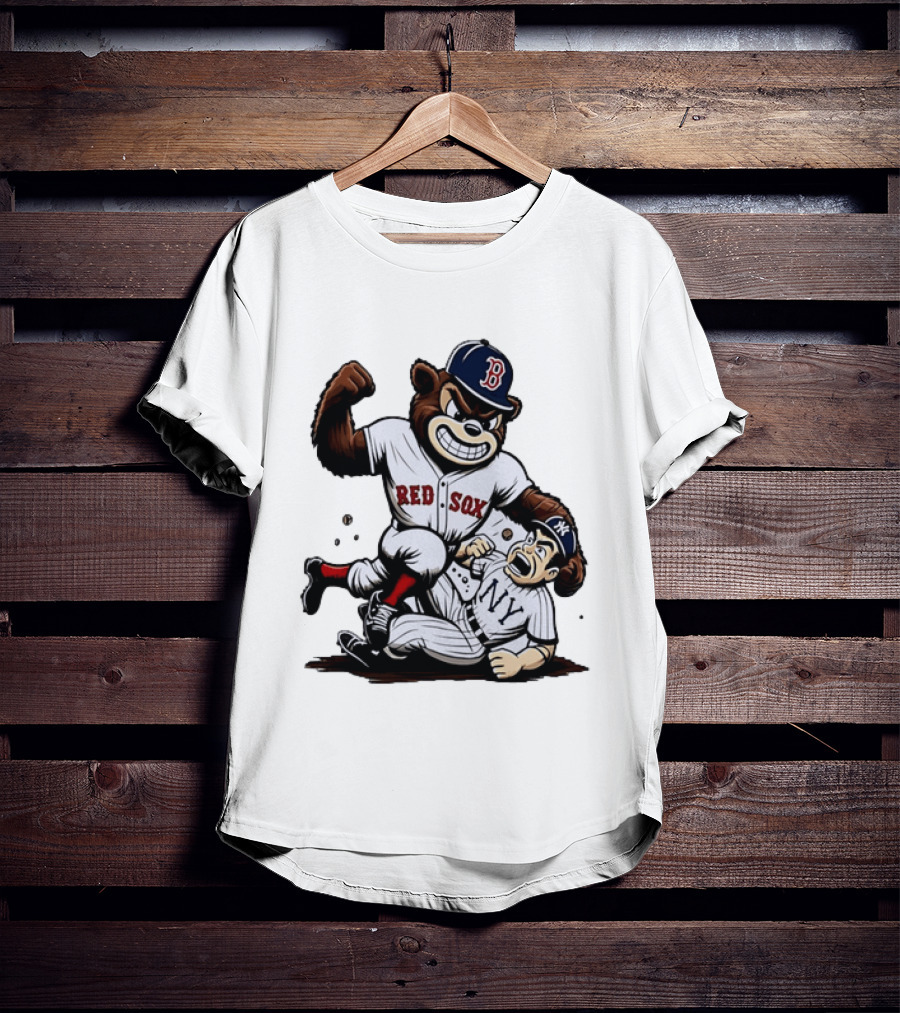 Red Sox Bear Vs NY Yankees Rivalry Showdown T-Shirt