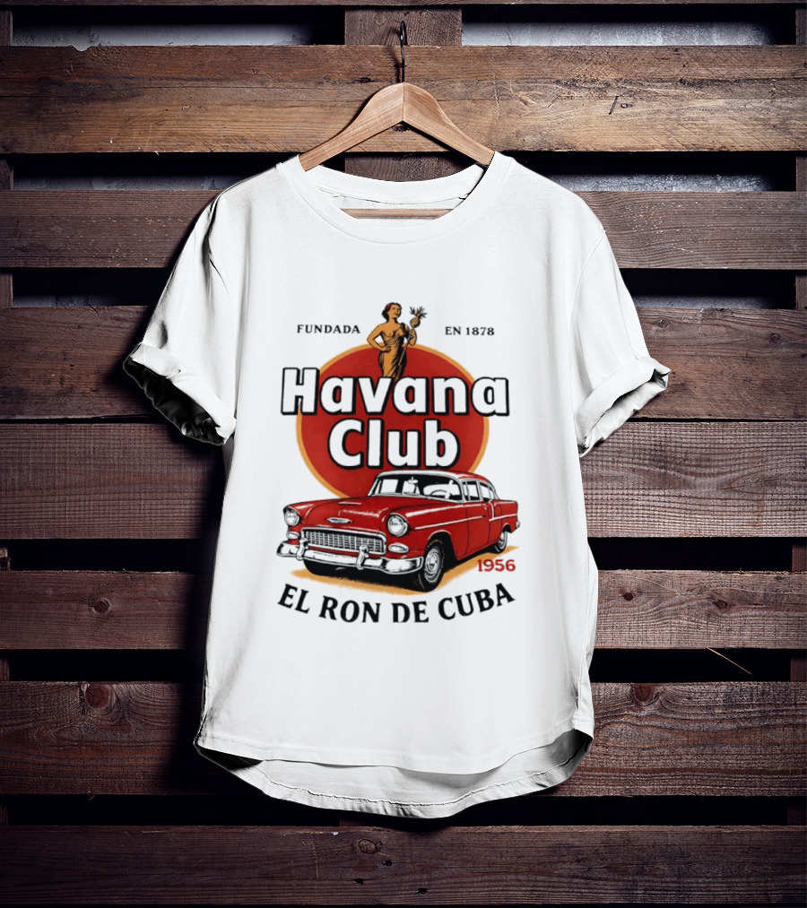 Havana Club Fundada En 1878 El Ron De Cuba 1956 Car T-Shirt