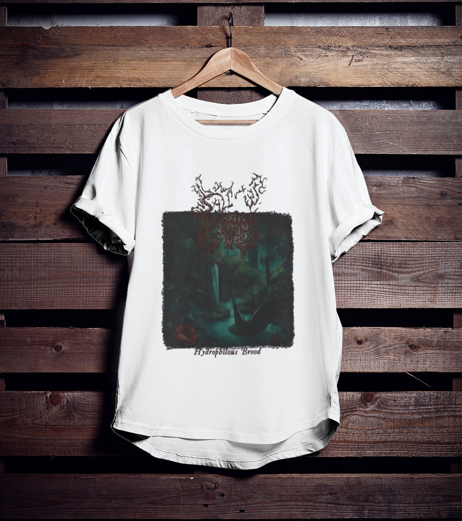 Sallow Hydrophilous Brood Metal Nightmare Forest Scene T-Shirt
