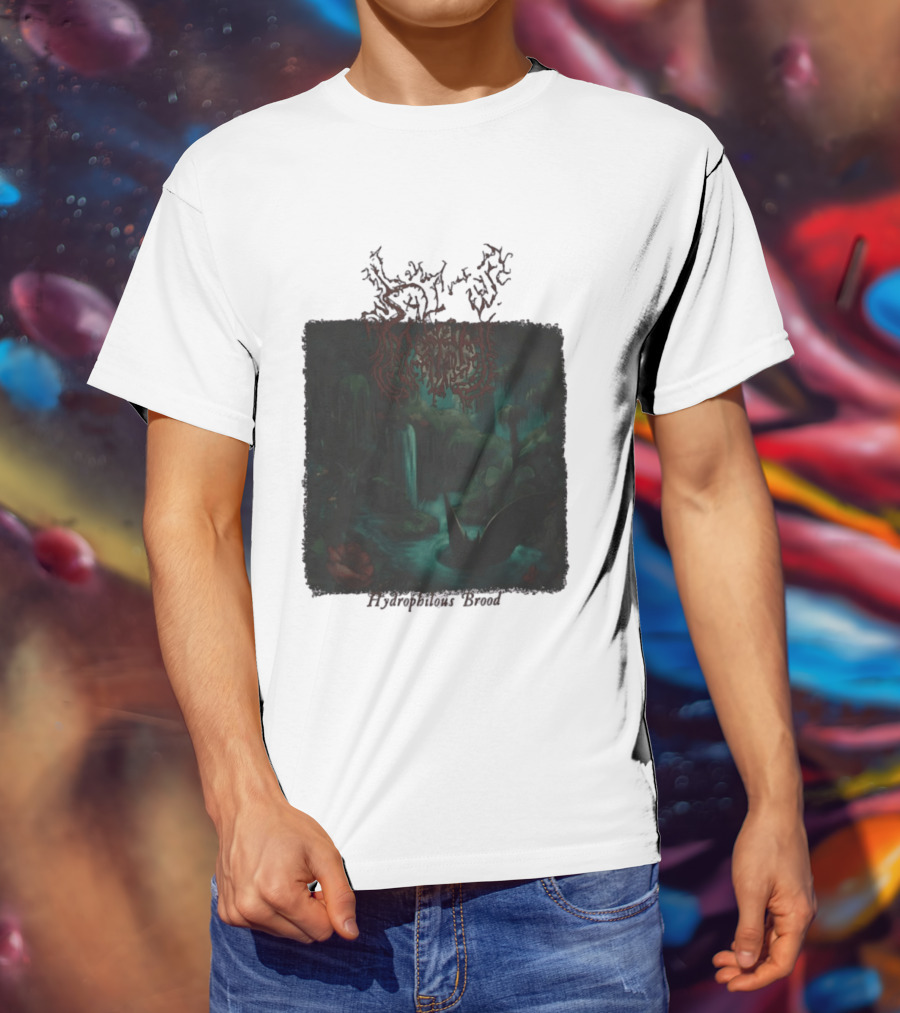 Sallow Hydrophilous Brood Metal Nightmare Forest Scene T-Shirt