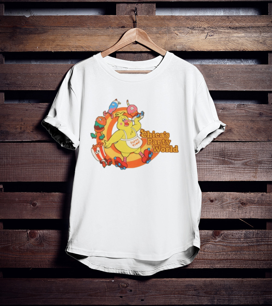 Hex Store Hex X Fnaf Chica's Party World Secret Of The Mimic 2 Party Time T-Shirt