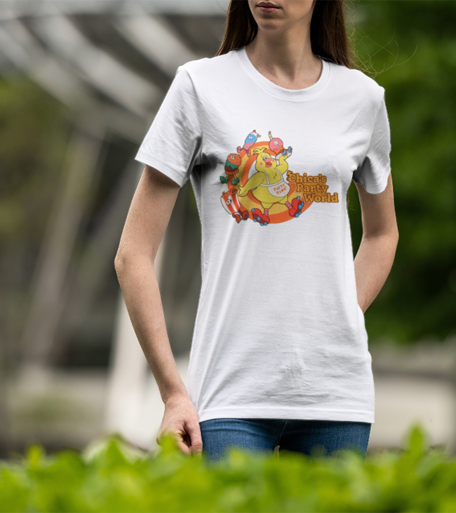 Hex Store Hex X Fnaf Chica's Party World Secret Of The Mimic 2 Party Time T-Shirt