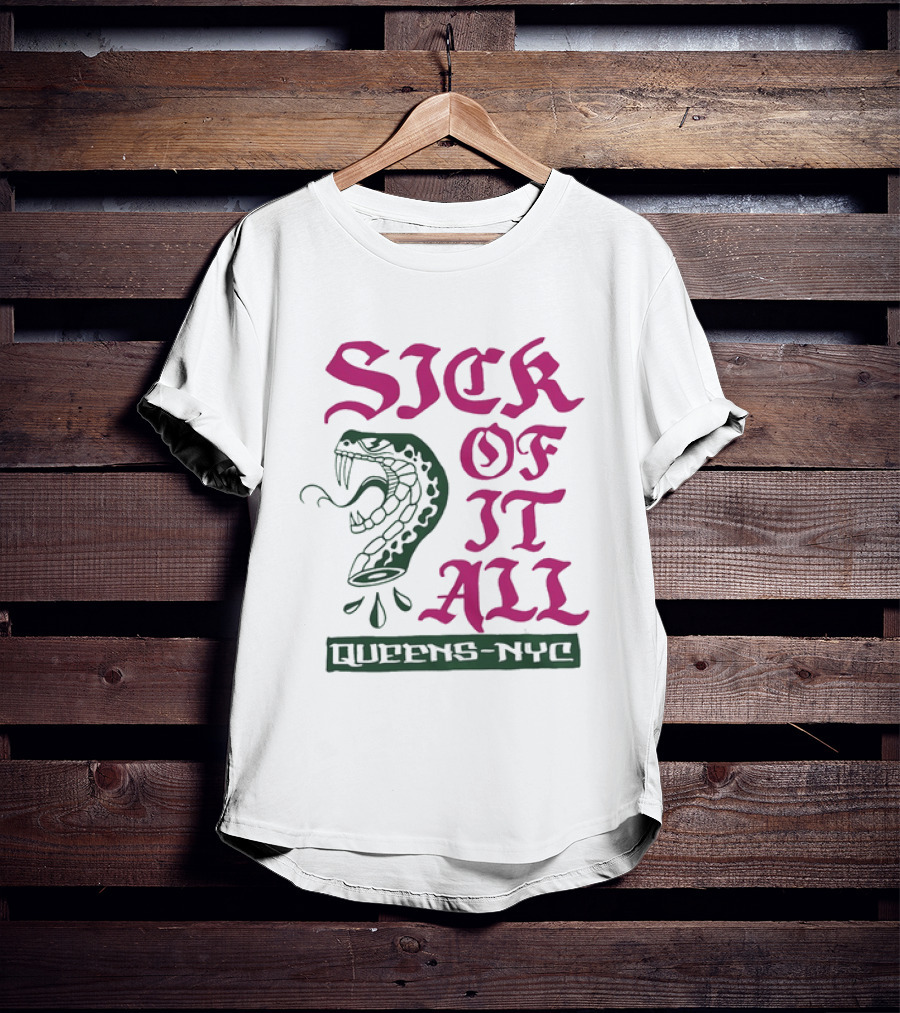 Sick Of It All Snake Queens NYC Hardcore Punk T-Shirt