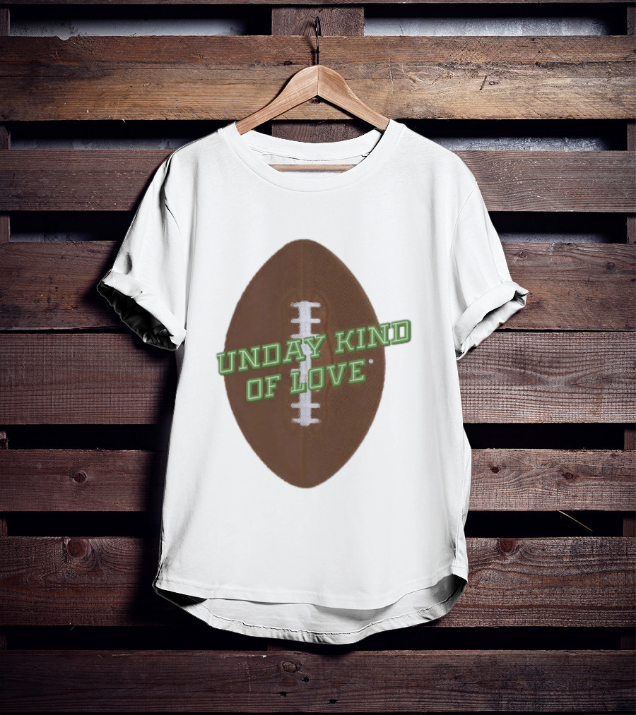 Sunday Kind Of Love Football Halftone Sports T-Shirt
