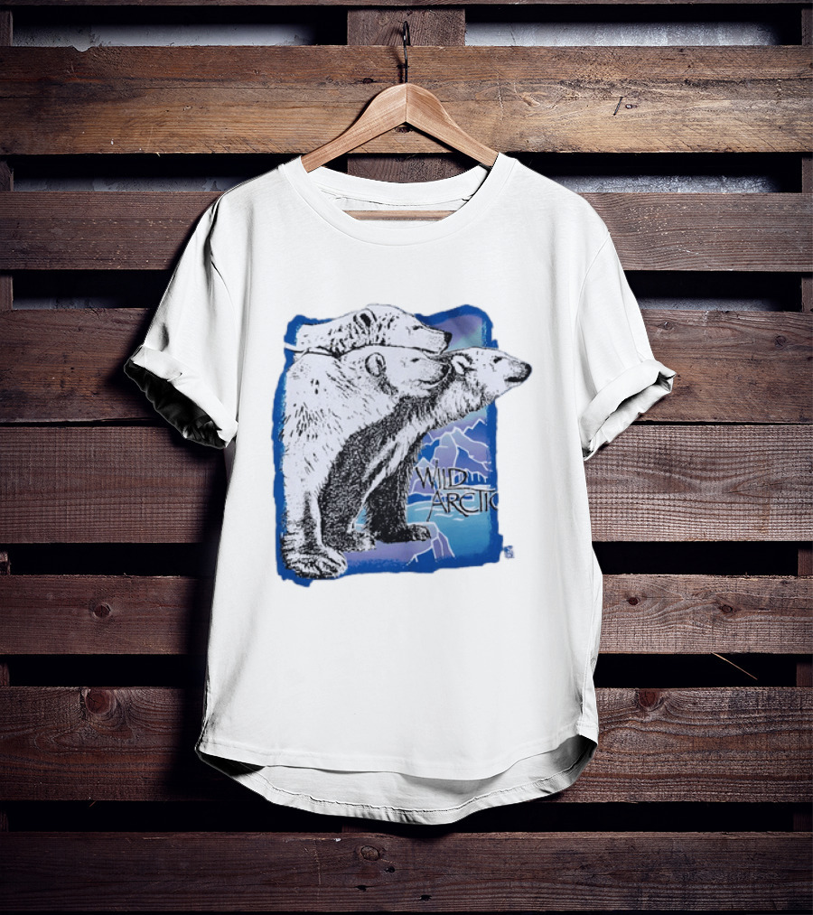 Polar Bear Trio Wild Arctic Sea World Wildlife T-Shirt