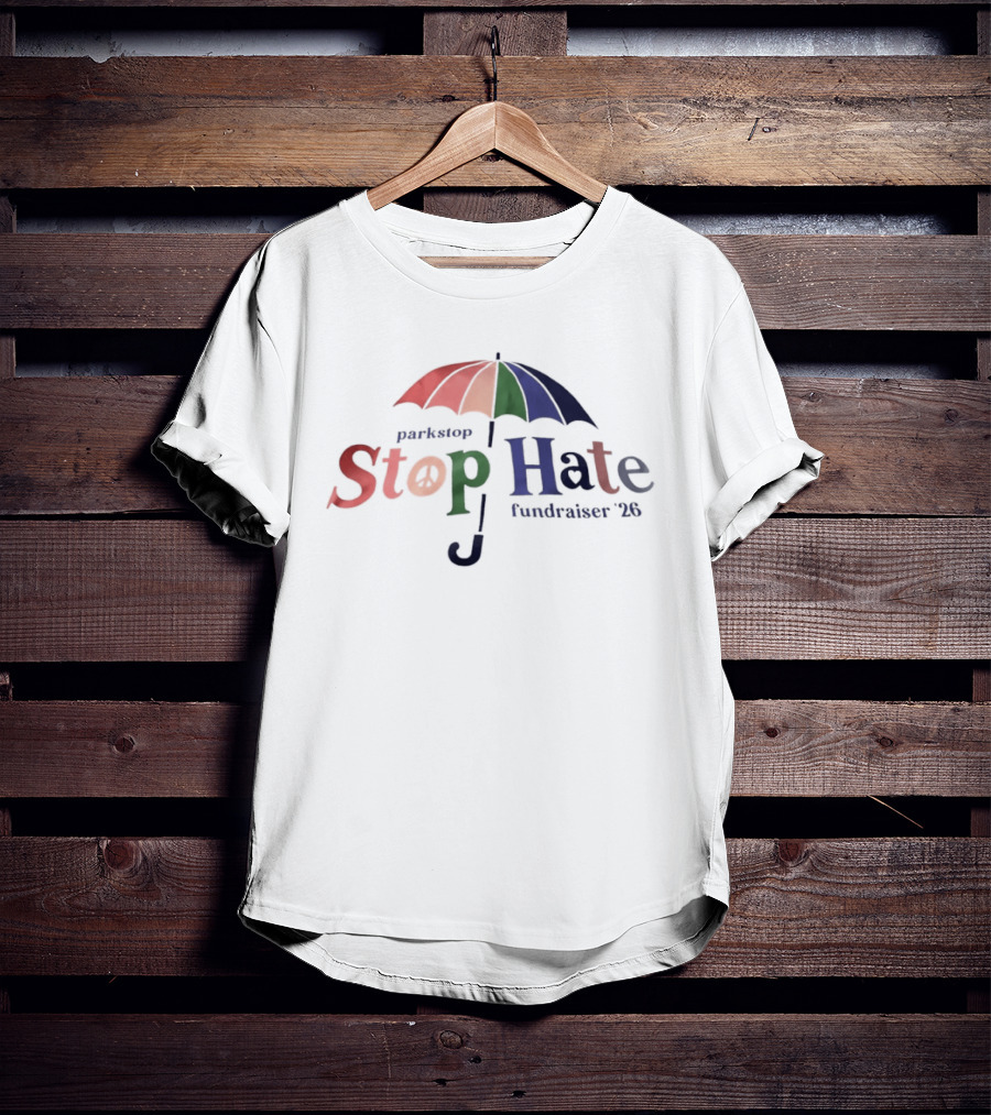 Parkstop Stop Hate Fundraiser 2026 Umbrella T-Shirt
