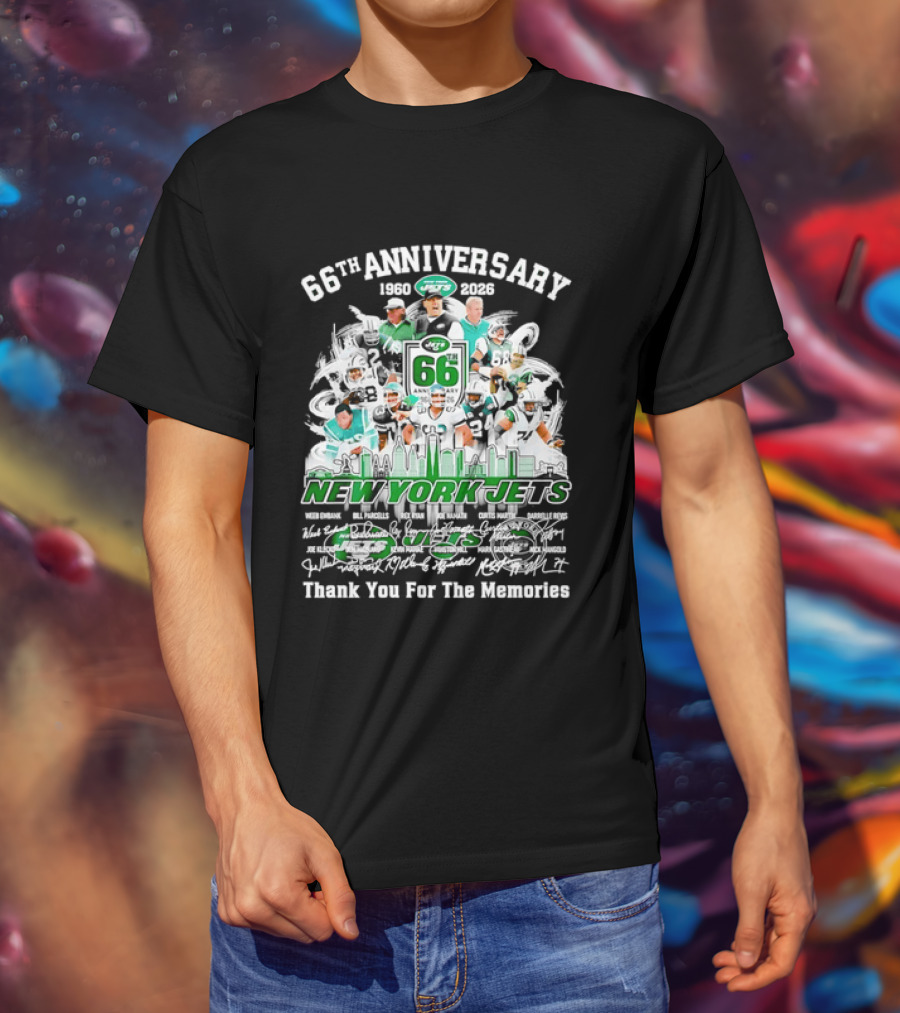 New York Jets 66th Anniversary 1960 2026 Thank You For The Memories T-Shirt