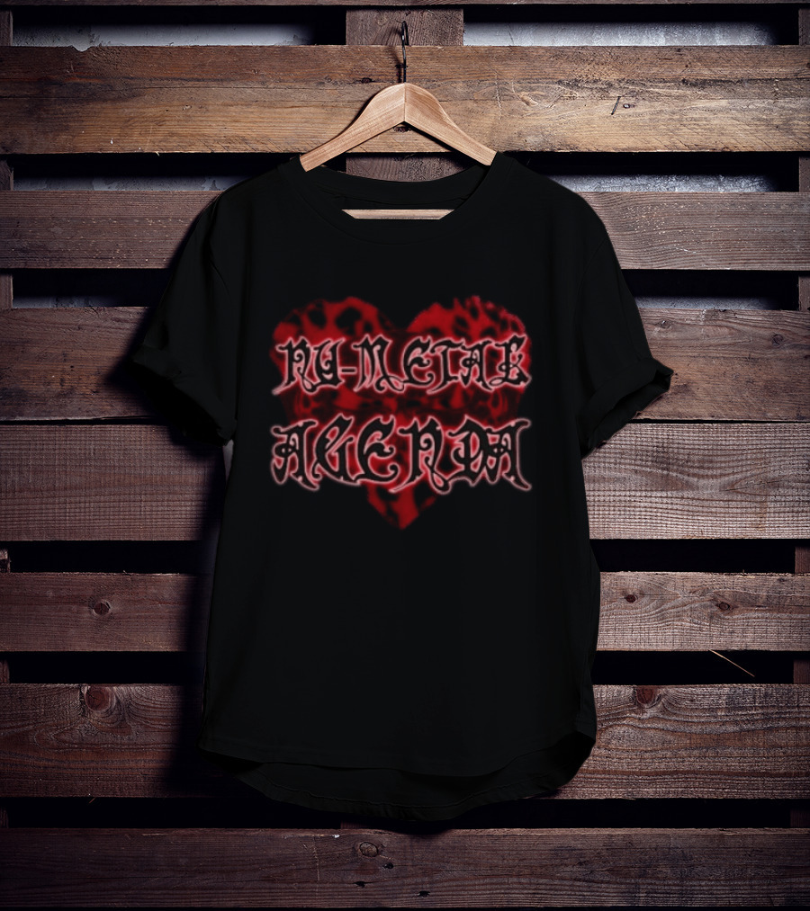 Nu Metal Agenda Heart Kittenma T-Shirt