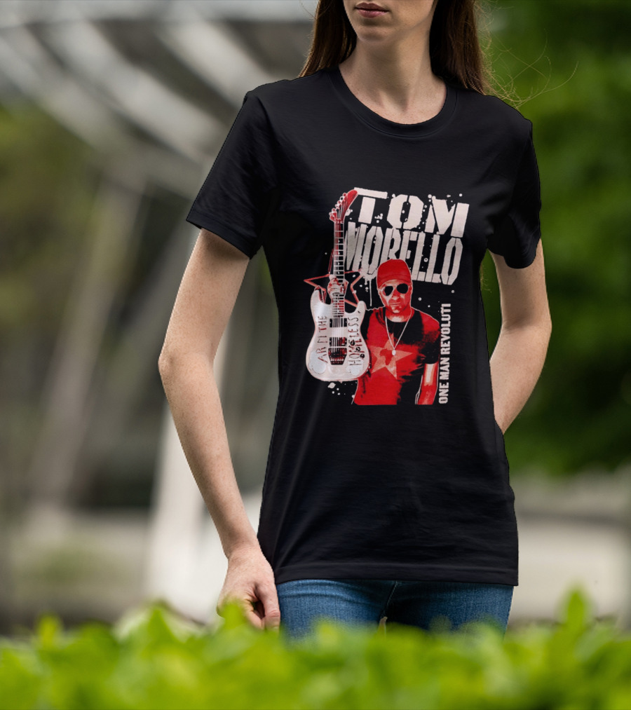 Tom Morello Arm The Homeless Guitar One Man Revolution Red Star T-Shirt