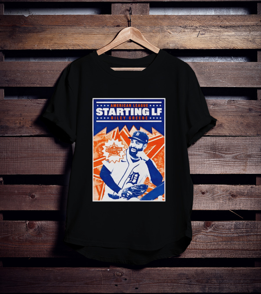 American League Starting LF Riley Greene 2024 All Star Game T-Shirt