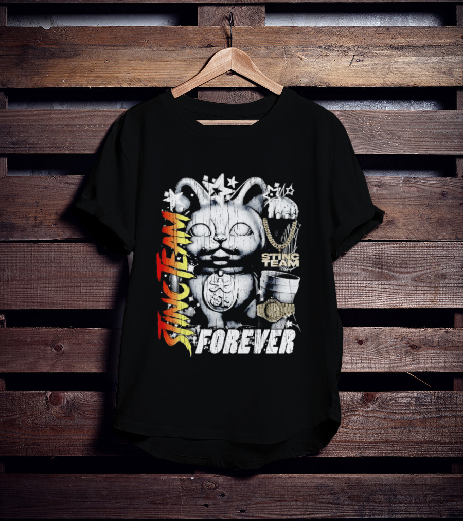 Stinc Team Forever Lucky Cat Bootleg Stinc Team Forever T-Shirt