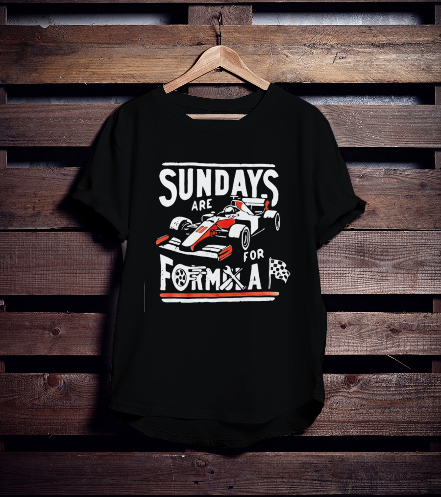 Sundays Are For Formula Racing Car T-Shirt