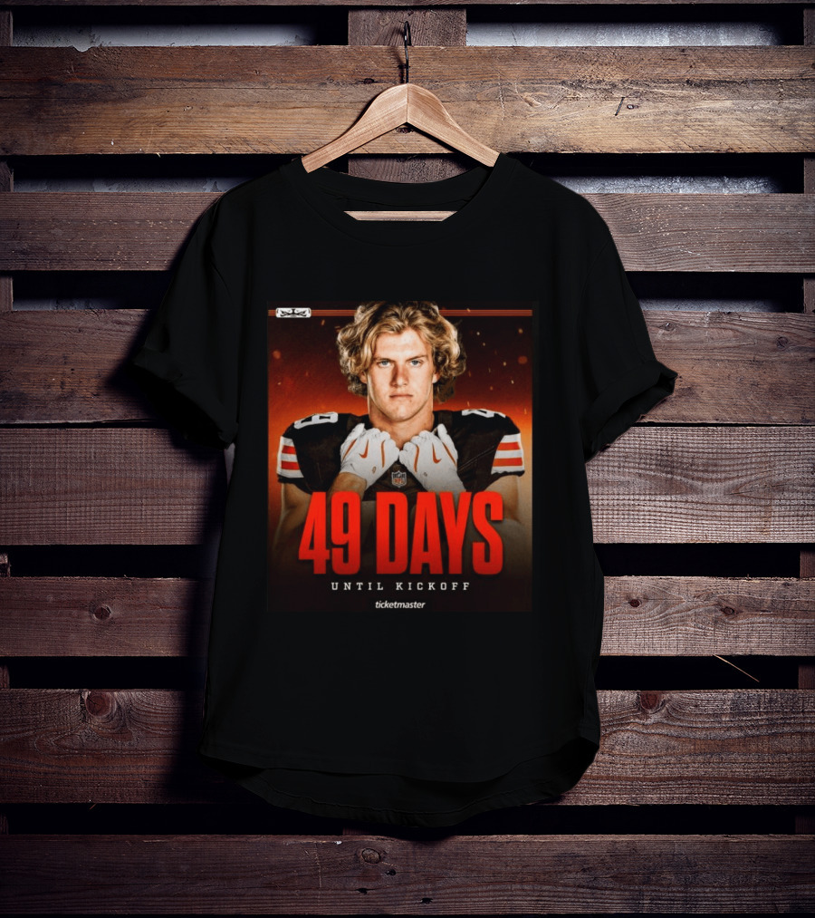 49 Days Until Kickoff NFL Countdown Ticketmaster Promotion T-Shirt