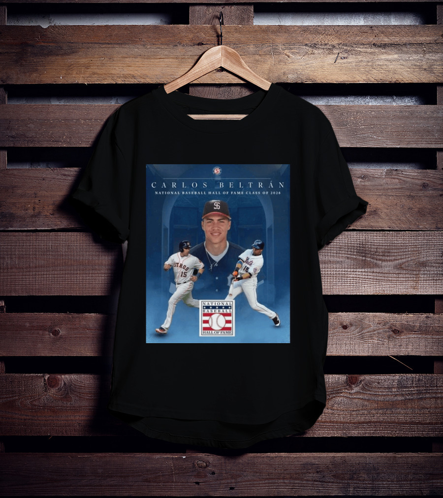Carlos Beltrán National Baseball Hall Of Fame Class Of 2026 Induction MLB Star Recognition T-Shirt