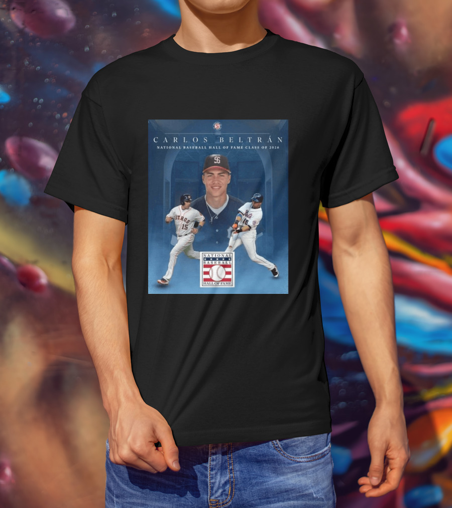 Carlos Beltrán National Baseball Hall Of Fame Class Of 2026 Induction MLB Star Recognition T-Shirt
