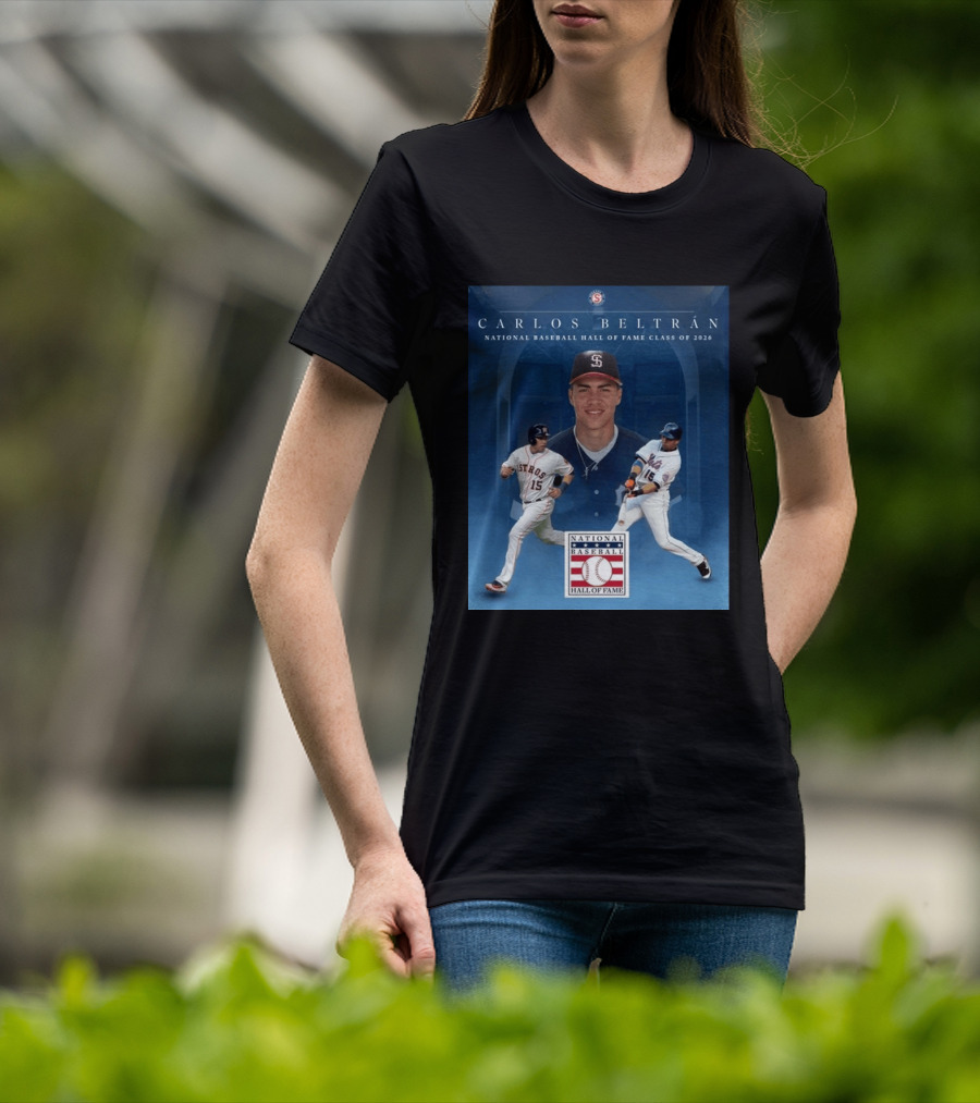 Carlos Beltrán National Baseball Hall Of Fame Class Of 2026 Induction MLB Star Recognition T-Shirt