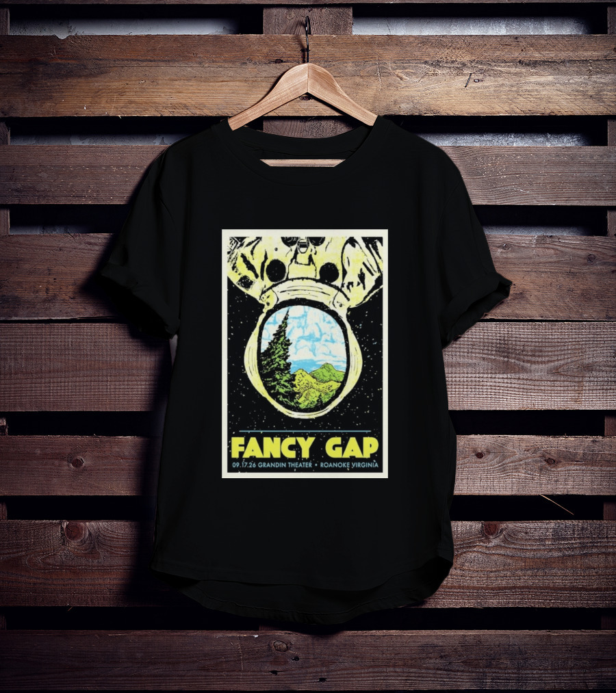 Fancy Gap 09.17.26 Grandin Theater Roanoke Virginia Astronaut Scenic Vista T-Shirt