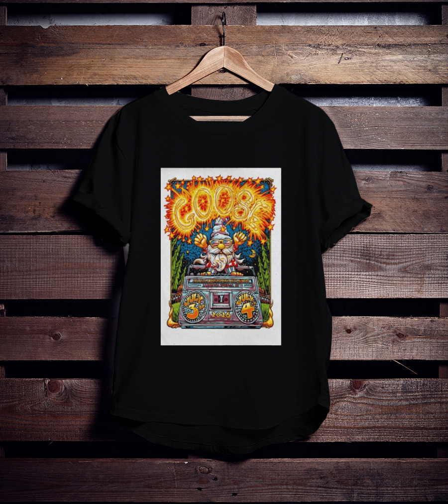 Goose July 3rd 4th 2026 Saratoga Springs NY T-Shirt