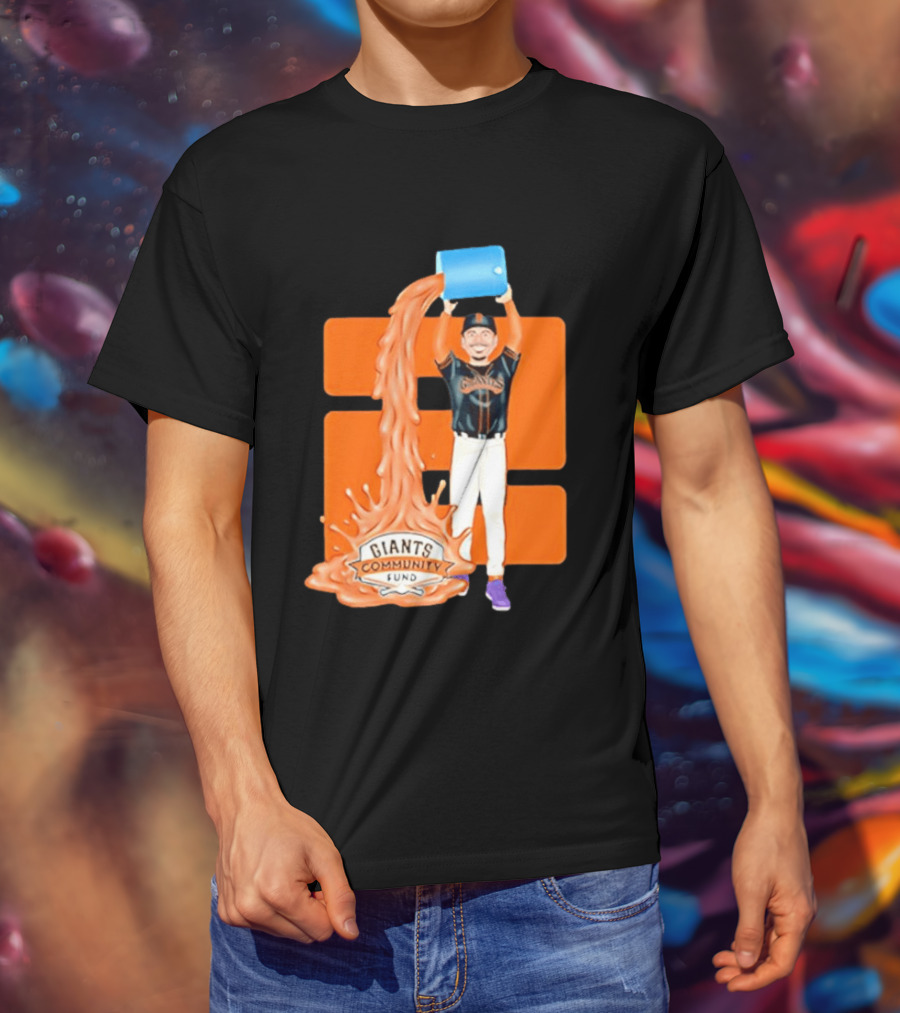 San Francisco Giants Community Fund Logan Webb Splash T-Shirt