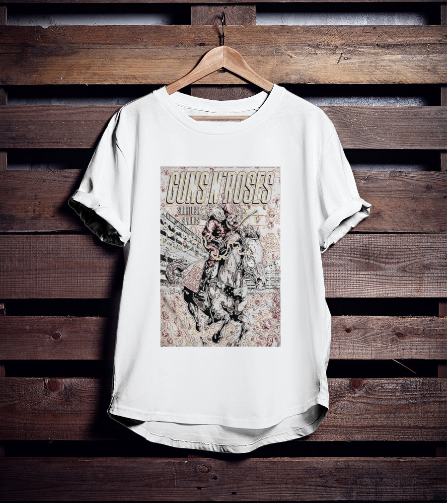 Guns N' Roses Saratoga Springs July 26 Skeleton Horse Rider T-Shirt