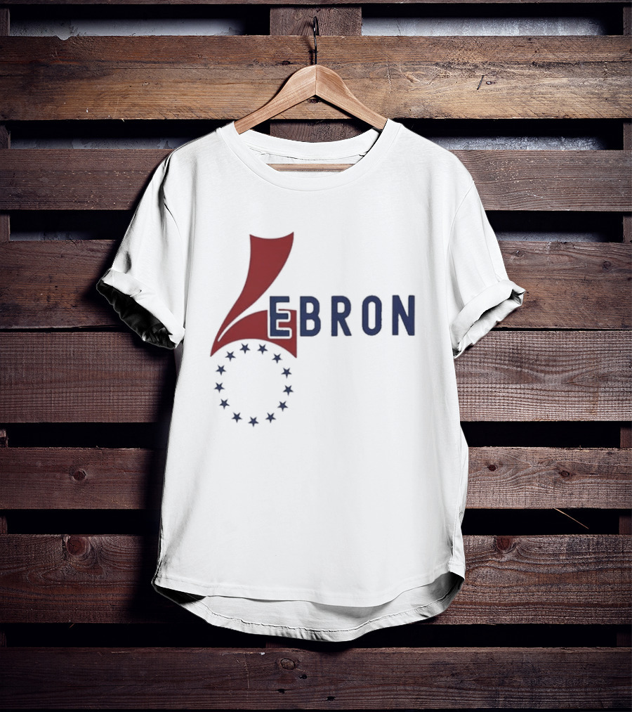 Lebron James 76ers Inspired Logo With Star Circle T-Shirt