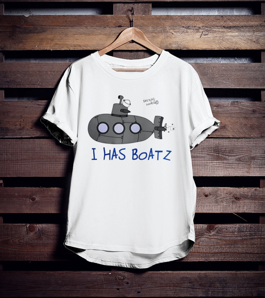 Submarine I Has Boatz Cartoon Meme Smosh Inside Joke T-Shirt