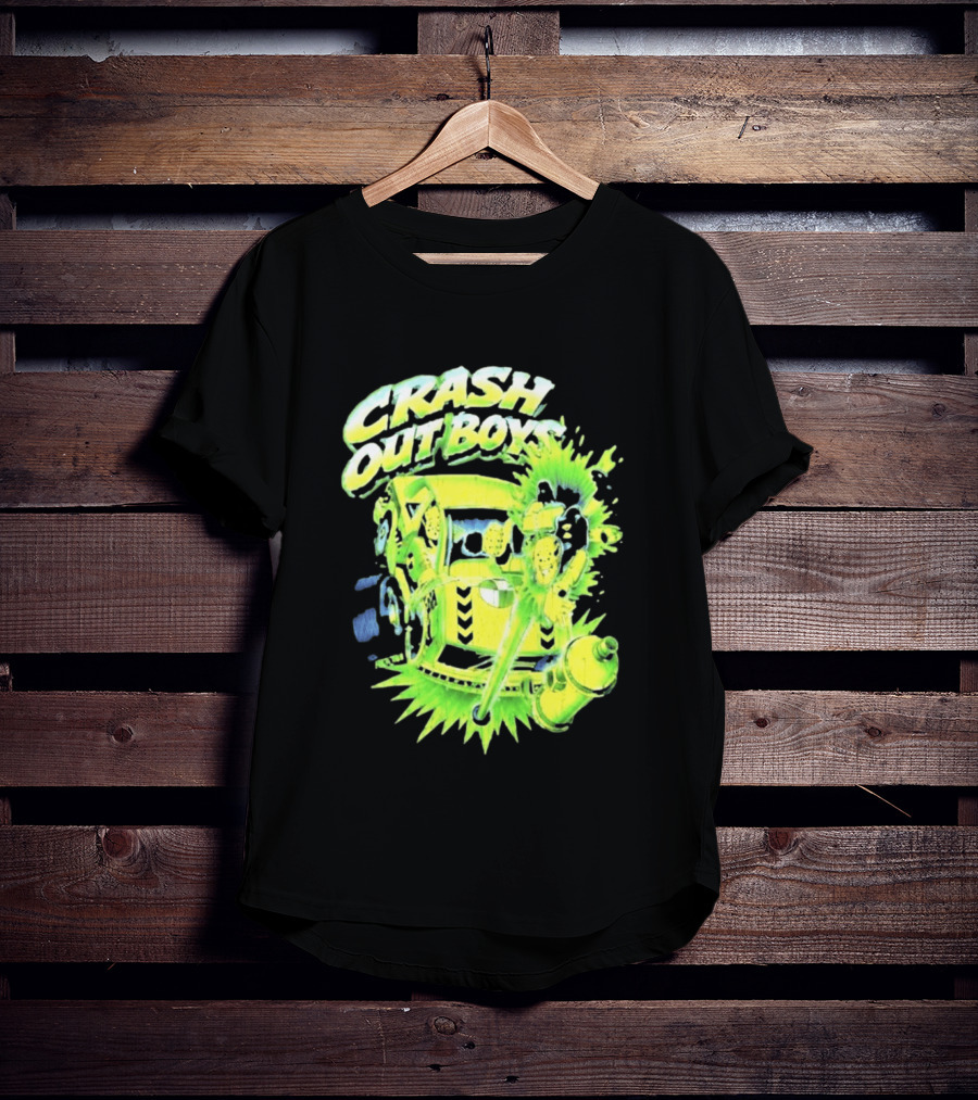Adrien Broner Crash Out Boys Reven Brand Explosive Cartoon Car Scene T-Shirt