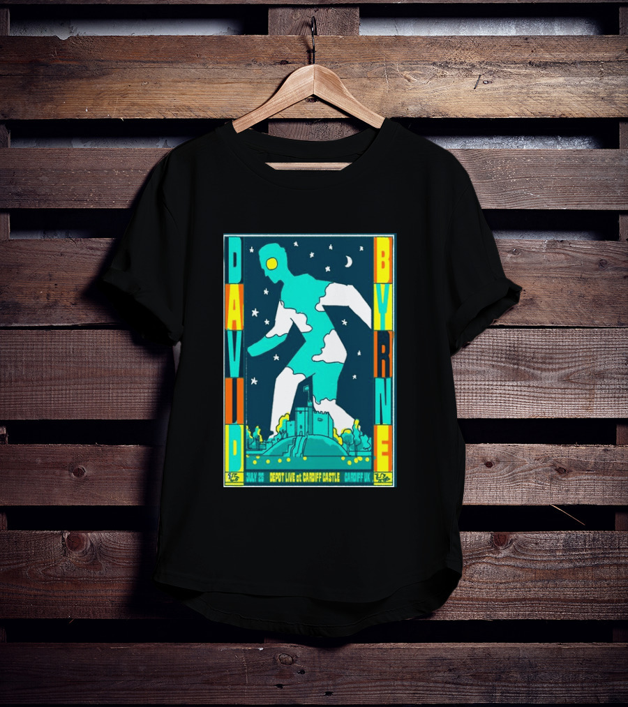 David Byrne Depot Live Cardiff Castle July 26 2026 Cardiff UK Show T-Shirt