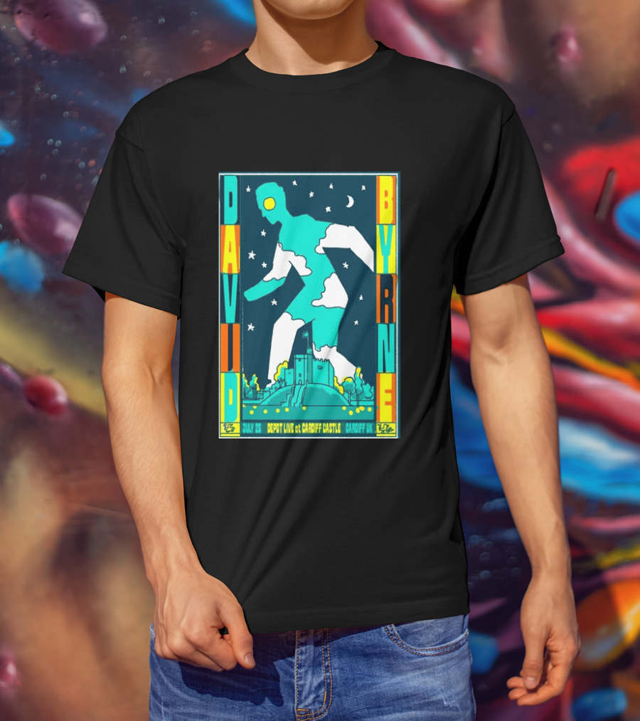 David Byrne Depot Live Cardiff Castle July 26 2026 Cardiff UK Show T-Shirt