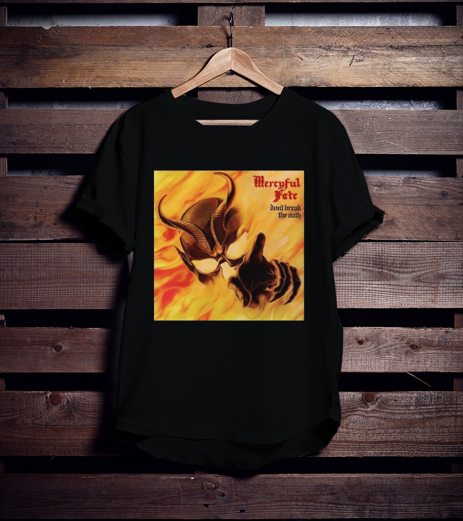 Mercyful Fate Don't Break The Oath Devil Horns Flame T-Shirt
