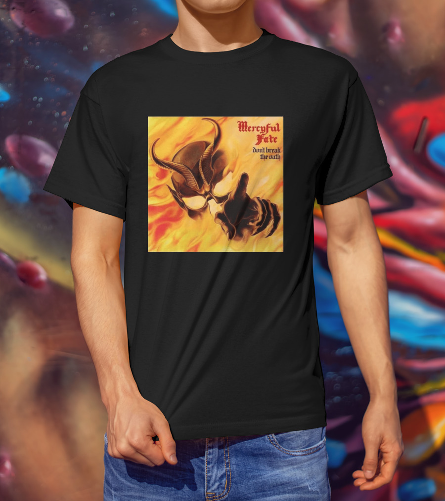 Mercyful Fate Don't Break The Oath Devil Horns Flame T-Shirt