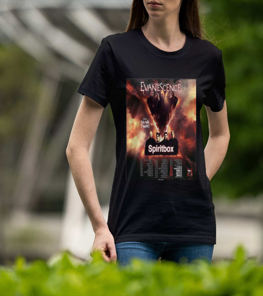 Evanescence US Tour 2026 Featuring Nova Twins And Spiritbox T-Shirt